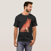 Red fox forest animal wild predator with fox 5 t-shirt (Voorkant volledig)