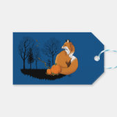 Red Fox Forest pompoenen Cadeaulabel (Voorkant (Horizontaal))