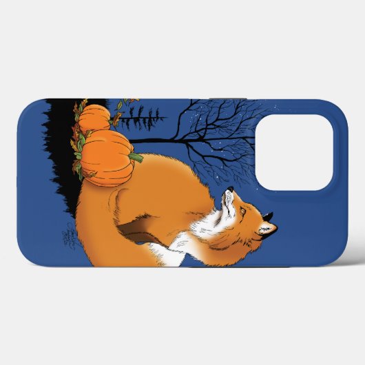 Red Fox Forest pompoenen Case-Mate iPhone Case (Achterkant (horizontaal))
