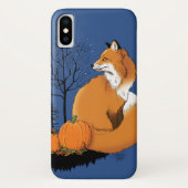 Red Fox Forest pompoenen Case-Mate iPhone Case (Achterkant)