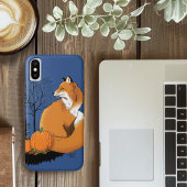 Red Fox Forest pompoenen Case-Mate iPhone Case