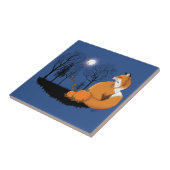 Red Fox Forest pompoenen Tegeltje (Zijkant)