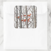 Red Fox Foxes Woodland Forest Grey Black Sticker (Tas)