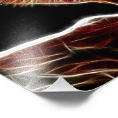 Red Fox Fractal Foto Afdruk (Hoek)