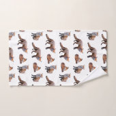 Red Fox Frenzy Bathroom Towel Set Bad Handdoek (Handdoek)