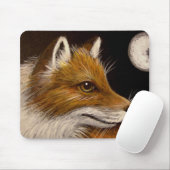 RED FOX - FULL MOON Mousepad Muismat (Met muis)