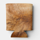 Red Fox Fur: getextureerde achtergrond. Blikjeskoeler (Achterkant)