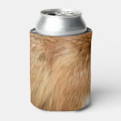 Red Fox Fur Pattern Tegel Blikjeskoeler (Blikje Voorkant)