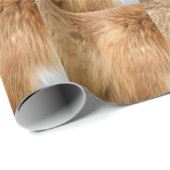 Red Fox Fur Pattern Tegel Cadeaupapier (Rol Hoek)
