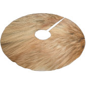 Red Fox Fur Pattern Tegel Kerstboom Rok (Gekanteld)