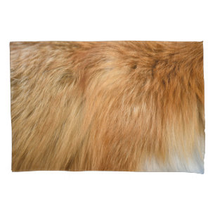 Red Fox Fur Pattern Tegel Kussensloop