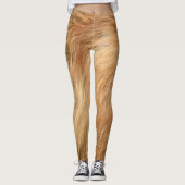 Red Fox Fur Pattern Tegel Leggings (Voorkant)