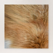 Red Fox Fur Pattern Tegel Legpuzzel (Horizontaal)