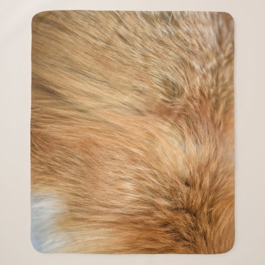 Red Fox Fur Pattern Tegel Sherpa Deken (Voorkant)