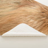 Red Fox Fur Pattern Tegel Sherpa Deken (3/4)