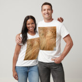 Red Fox Fur Pattern Tegel T-shirt (Unisex)
