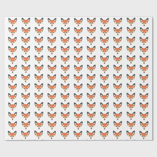 Red Fox - glanzend omslagpapier, 30 x 15 inch Cadeaupapier (Vlak)