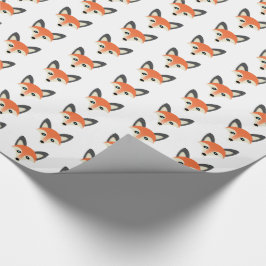 Red Fox - glanzend omslagpapier, 30 x 15 inch Cadeaupapier