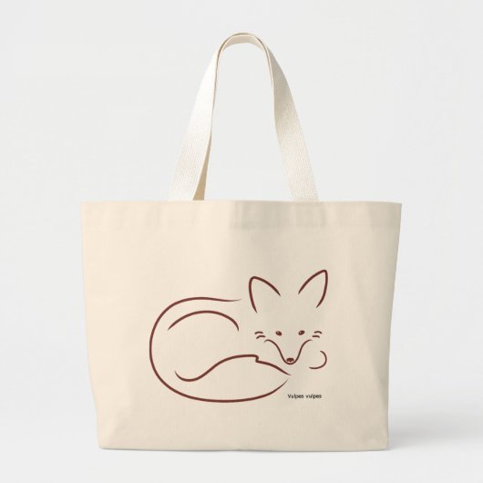 Red Fox Grote Tote Bag (Voorkant)