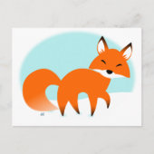 Red Fox Holiday Briefkaart (Voorkant)