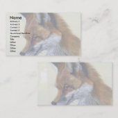 Red Fox (hoofdstudie) Visitekaartje (Voorkant / Achterkant)