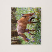 Red Fox in de Bluebells Legpuzzel (Verticaal)