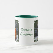 Red Fox in de valsneeuw Mok (Midden)