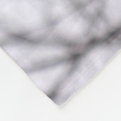 Red Fox in de winter Fleece Deken (Hoek)