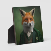 Red Fox in een Green St. Patrick's Day Suit Fotoplaat (Voorkant)