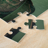 Red Fox in een Green St. Patrick's Day Suit Legpuzzel (Zijkant)