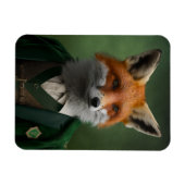 Red Fox in een Green St. Patrick's Day Suit Magneet (Horizontaal)