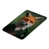 Red Fox in een Green St. Patrick's Day Suit Magneet (Linkerzijde)