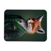 Red Fox in een Green St. Patrick's Day Suit Magnet Magneet (Horizontaal)