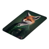 Red Fox in een Green St. Patrick's Day Suit Magnet Magneet (Linkerzijde)