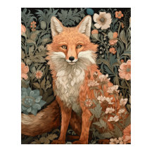 Red Fox in een Victoriaans Engelse tuin