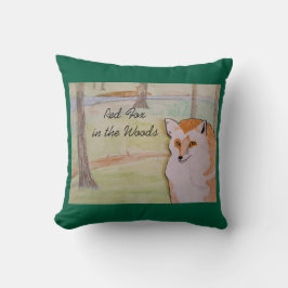 Red Fox in het Bos Accent Pillow Kussen