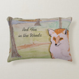 Red Fox in het Bos Accent Pillow Kussen