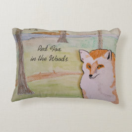 Red Fox in het Bos Accent Pillow Kussen