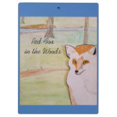 Red Fox in het Bos Klembord (Achterkant)