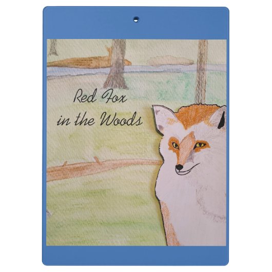 Red Fox in het Bos Klembord (Achterkant)