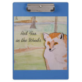 Red Fox in het Bos Klembord (Voorkant)