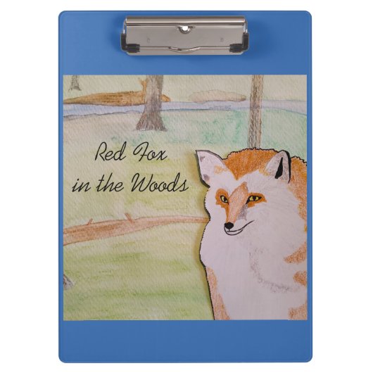 Red Fox in het Bos Klembord (Voorkant)