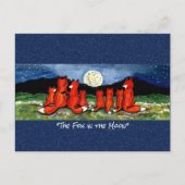 Red Fox in het Briefkaart van de Mon Whimsical-Wat (Voorkant)