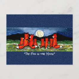 Red Fox in het Briefkaart van de Mon Whimsical-Wat