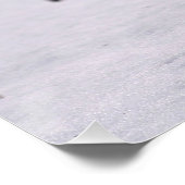 Red Fox in sneeuw Perfect Poster (Hoek)