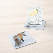 Red Fox in Winter Kartonnen Onderzetters (Insitu)