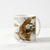 Red Fox in Winter Koffiemok (Voorkant rechts)
