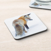 Red Fox in Winter Onderzetter (Linkerzijde)
