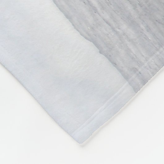 Red Fox in Winter Snow Fleece Deken (Hoek)