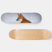 Red Fox in Winter Snow Persoonlijk Skateboard (Horizontaal)